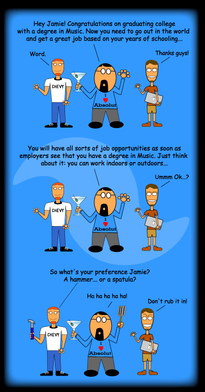 music degree = great job